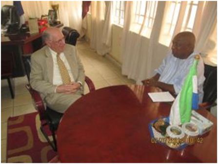 USA Ambassador briefs Ambassador Daramy on Sierra Leone thumbnail